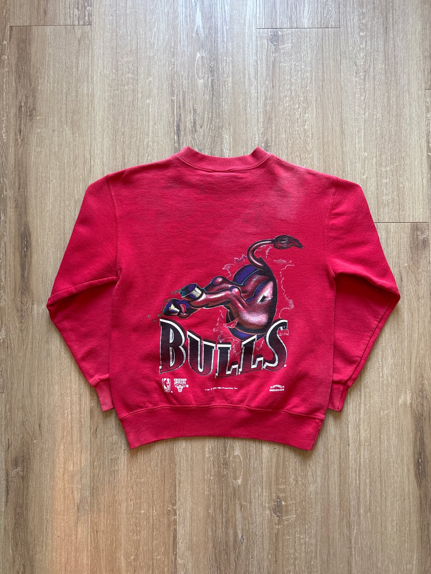 Vintage Youth 1994 Nutmeg Chicago Bulls Double Sided Bull Sweatshirt
