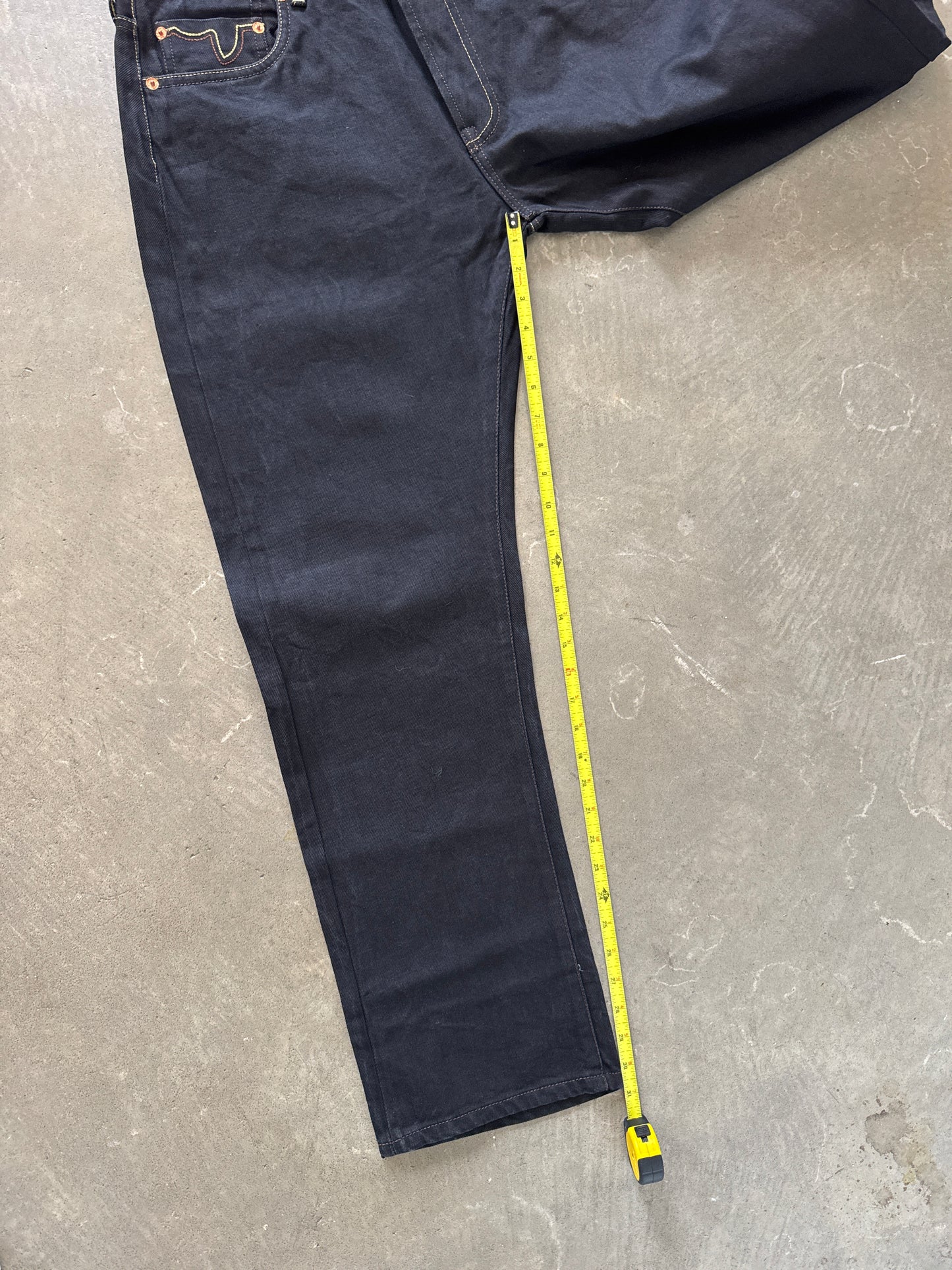 Evisu Embroidered Pink Bull Selvedge Japanese Denim Jeans