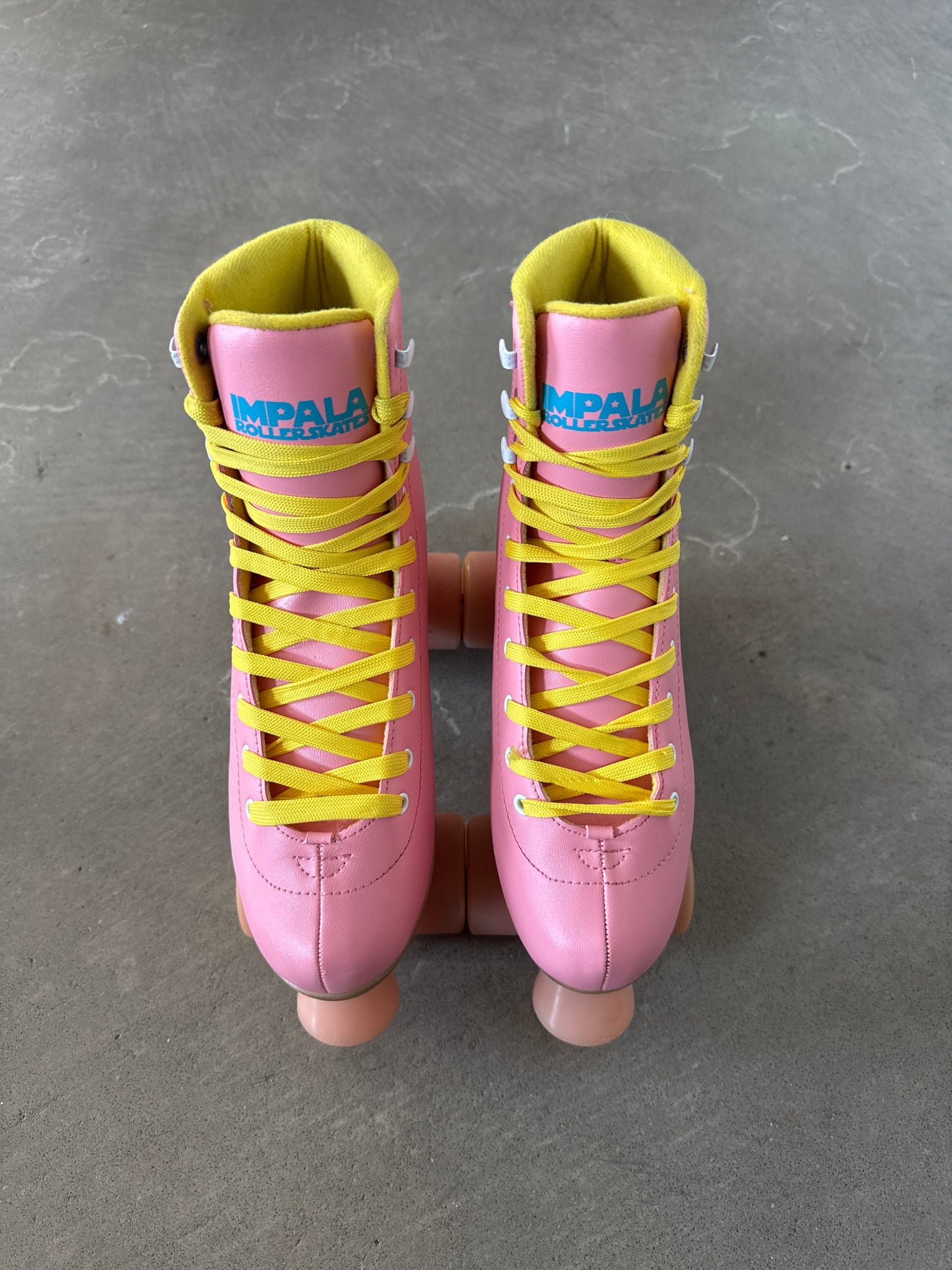 Impala Sidewalk Quad Women’s Roller Skates Vegan Leather Pink Yellow