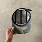 Vintage Military Camo 5-Panel Leather Strapback Hat