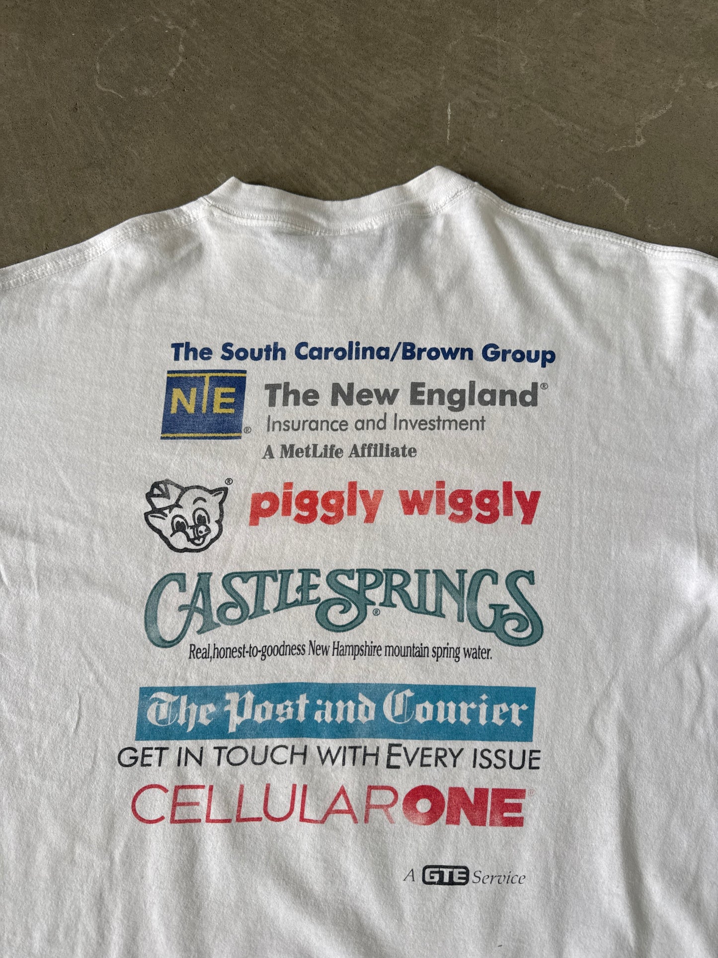 Vintage 1997 Charleston, SC Cooper River Bridge Run Art Tee