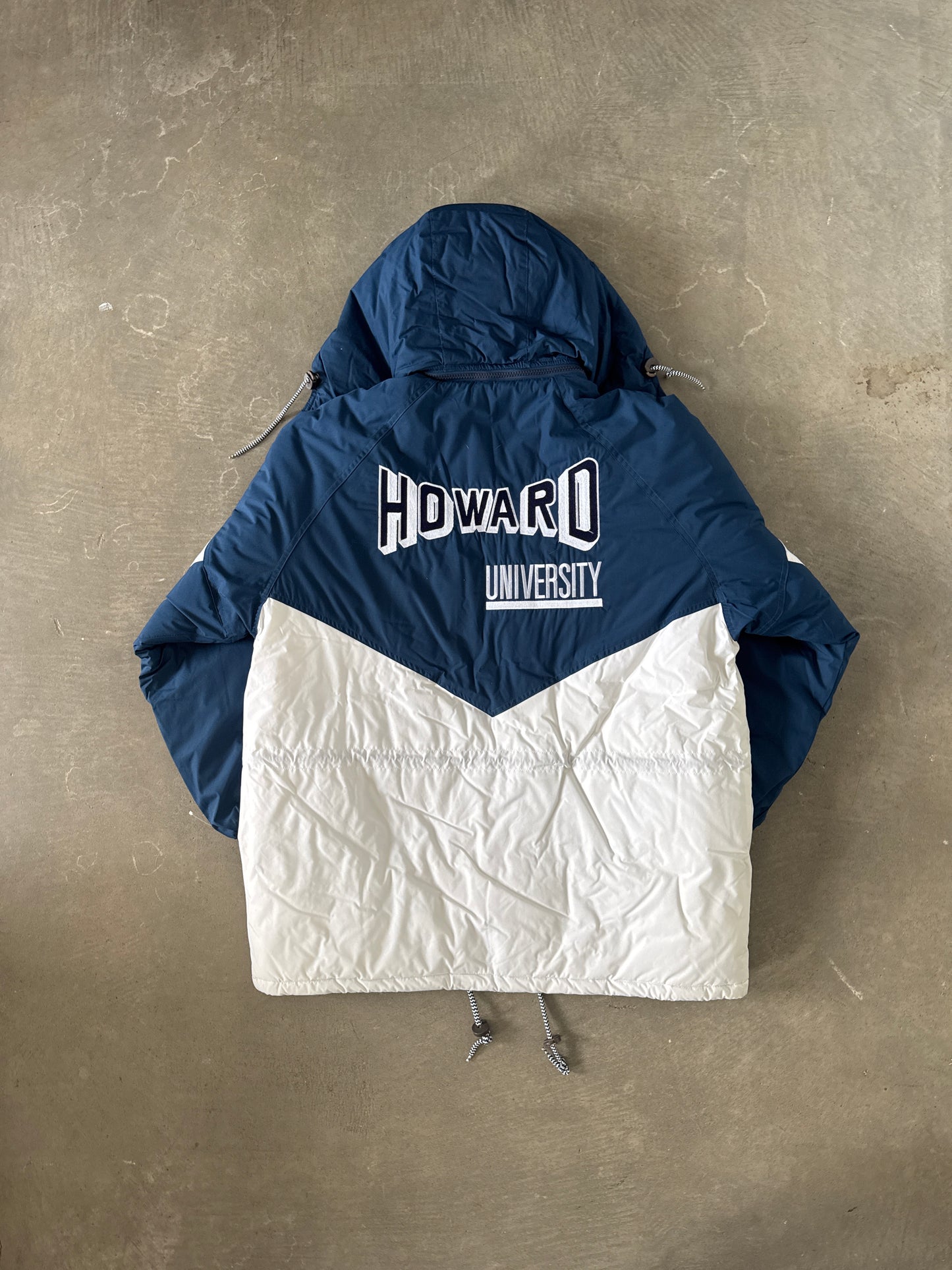 Vintage 90s Howard University Bison Long Puffer Jacket