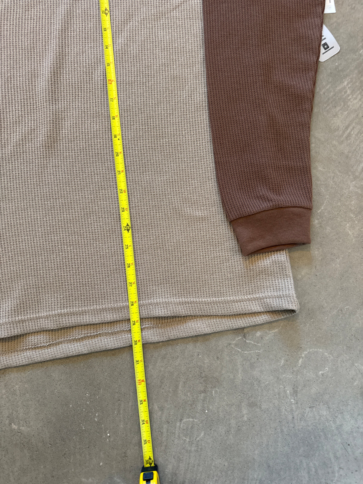 Alpine Lakes Two Tone Brown Thermal Longsleeve