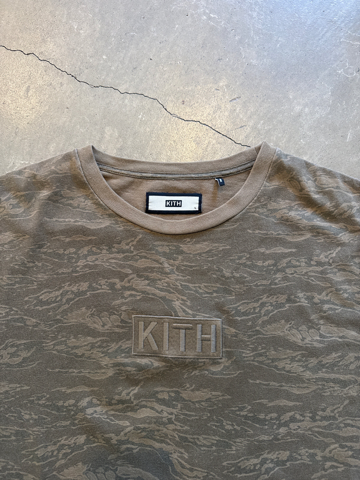 Kith Classic Logo Tiger Camo LS Tee
