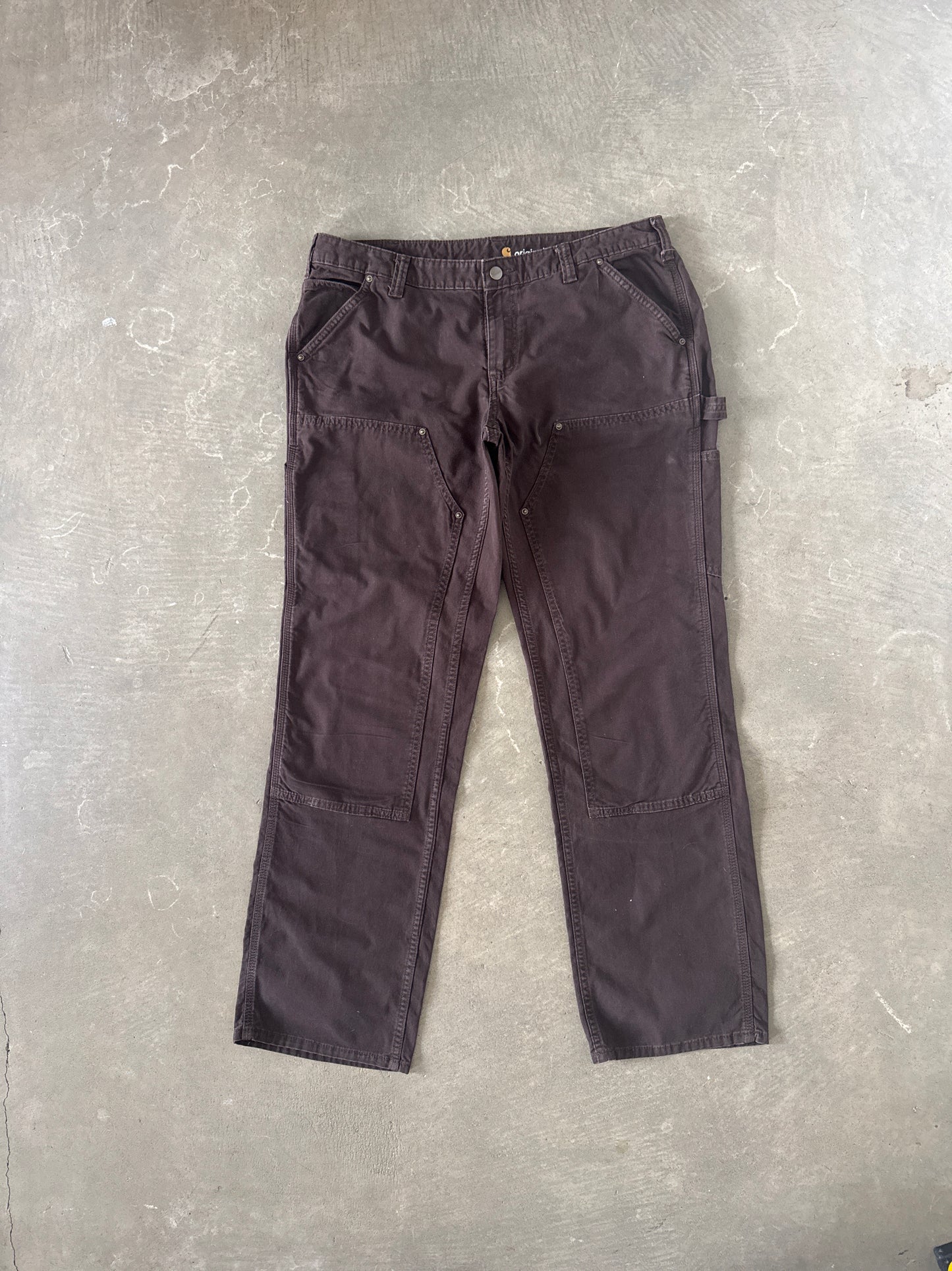 Carhartt Original Fit Brown Double Knee Carpenter Pants