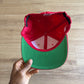 Vintage 90s Nike Logo Red Elastic Fitted Hat