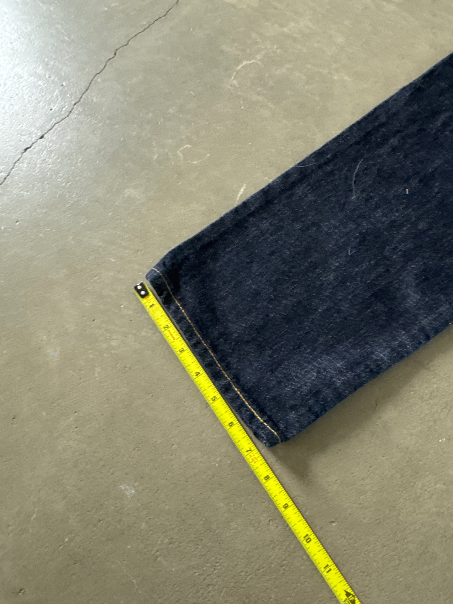 Imogene And Willie Dark Washed Straight Fit Selvage Denim Jeans