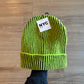 Vintage NYC Underground Coal Ribbed Knit Striped Beanie Hat