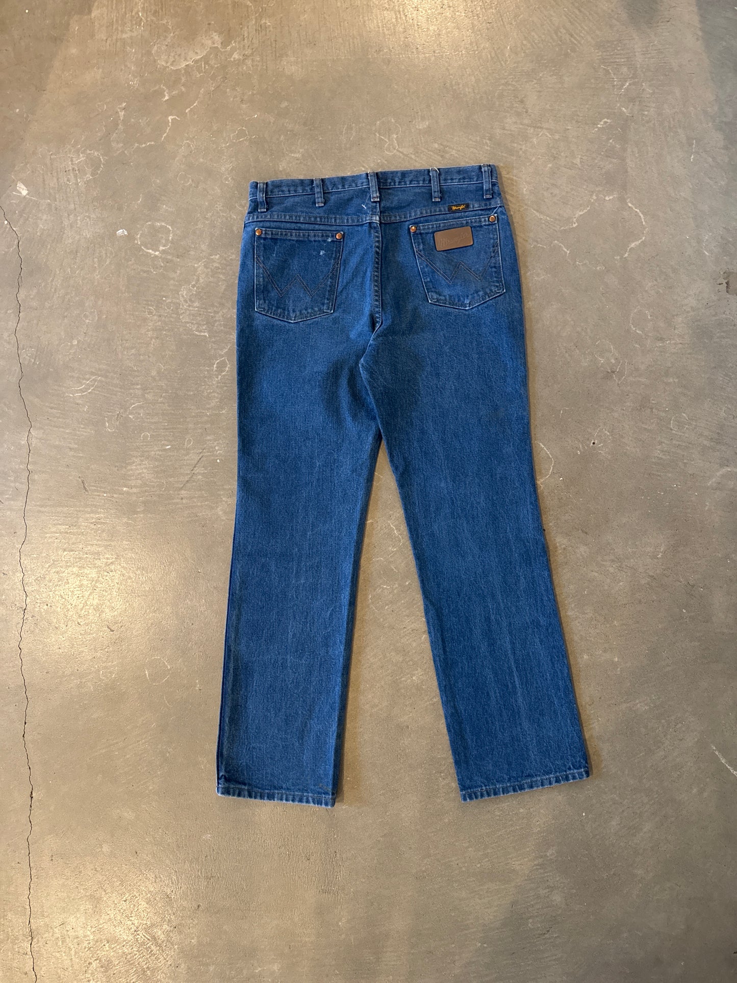 Vintage Wrangler Dark Washed Straight Fit Denim Jeans