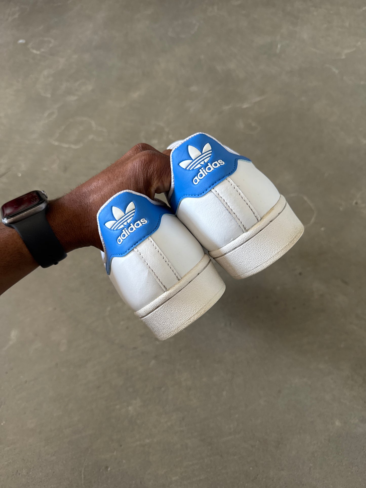 Adidas Superstar White True Blue