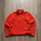 Knights Apparel Women’s University Of Clemson Tigers Cropped Sherpa Quarter Zip Pullover