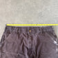 Vintage Carhartt Distressed Faded Brown Double Knee Cut Off Shorts