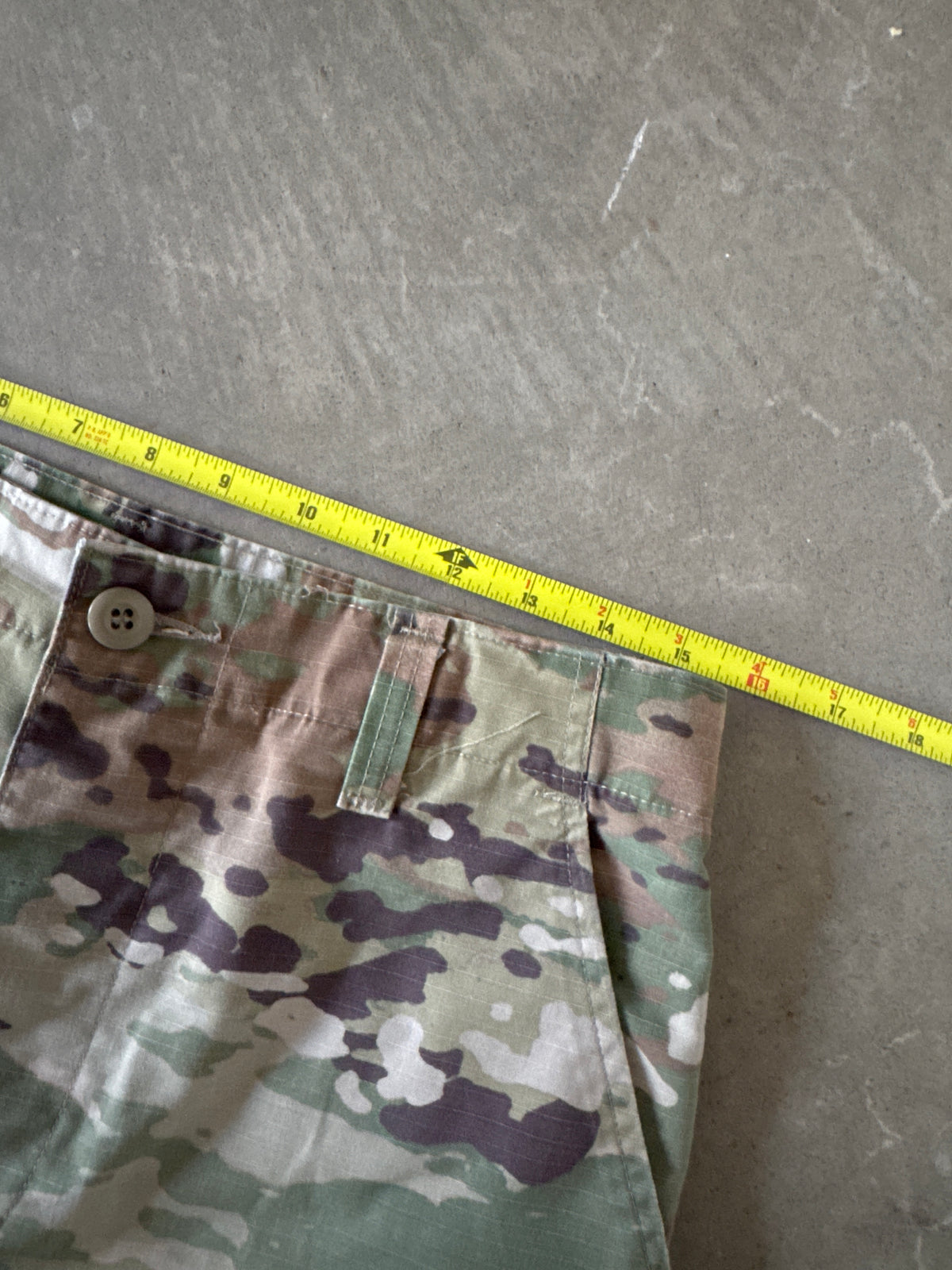 Vintage Military Camo 3/4 Cargo Shorts