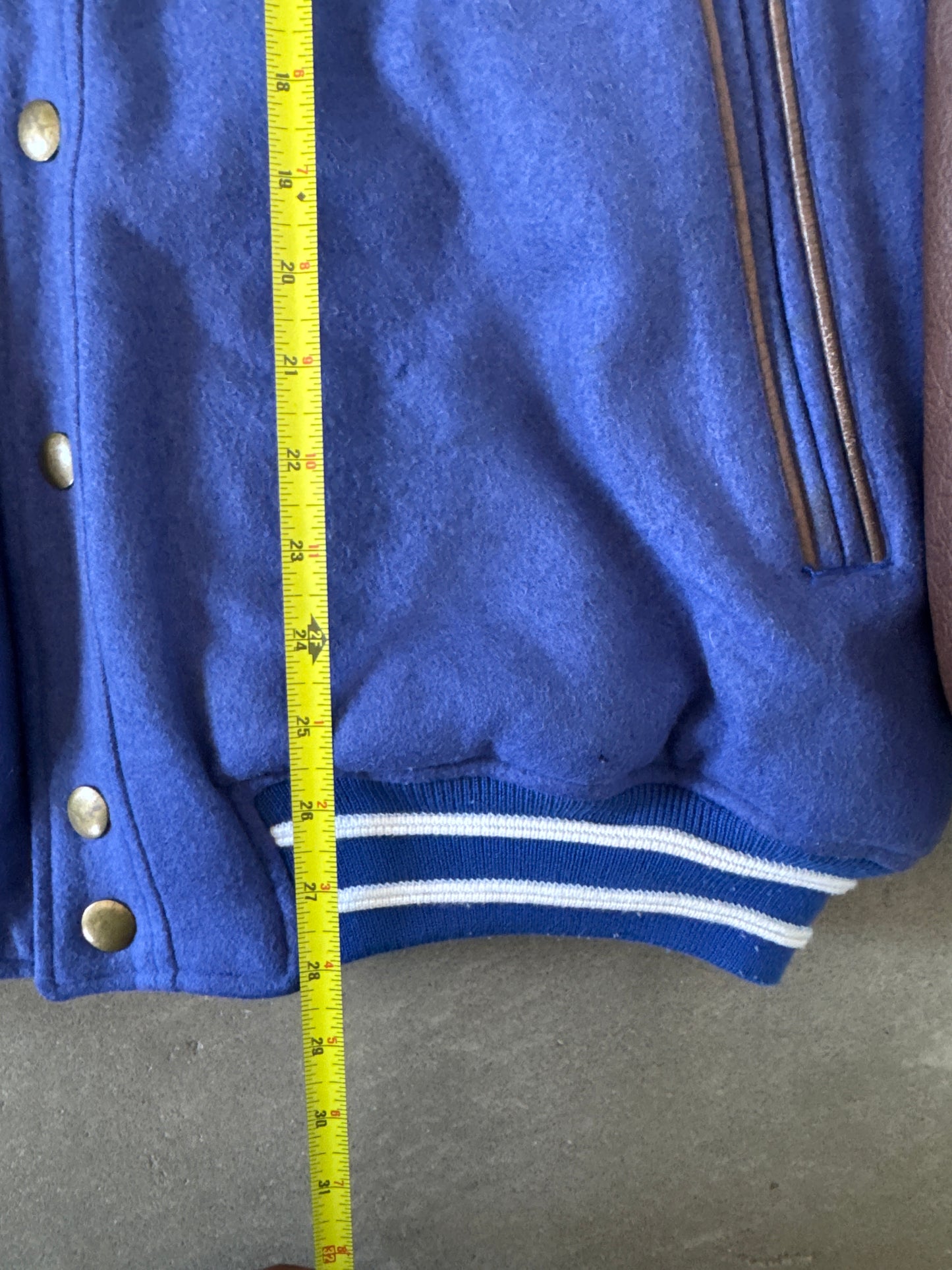 Vintage Starter New York Giants Leather Varsity Jacket