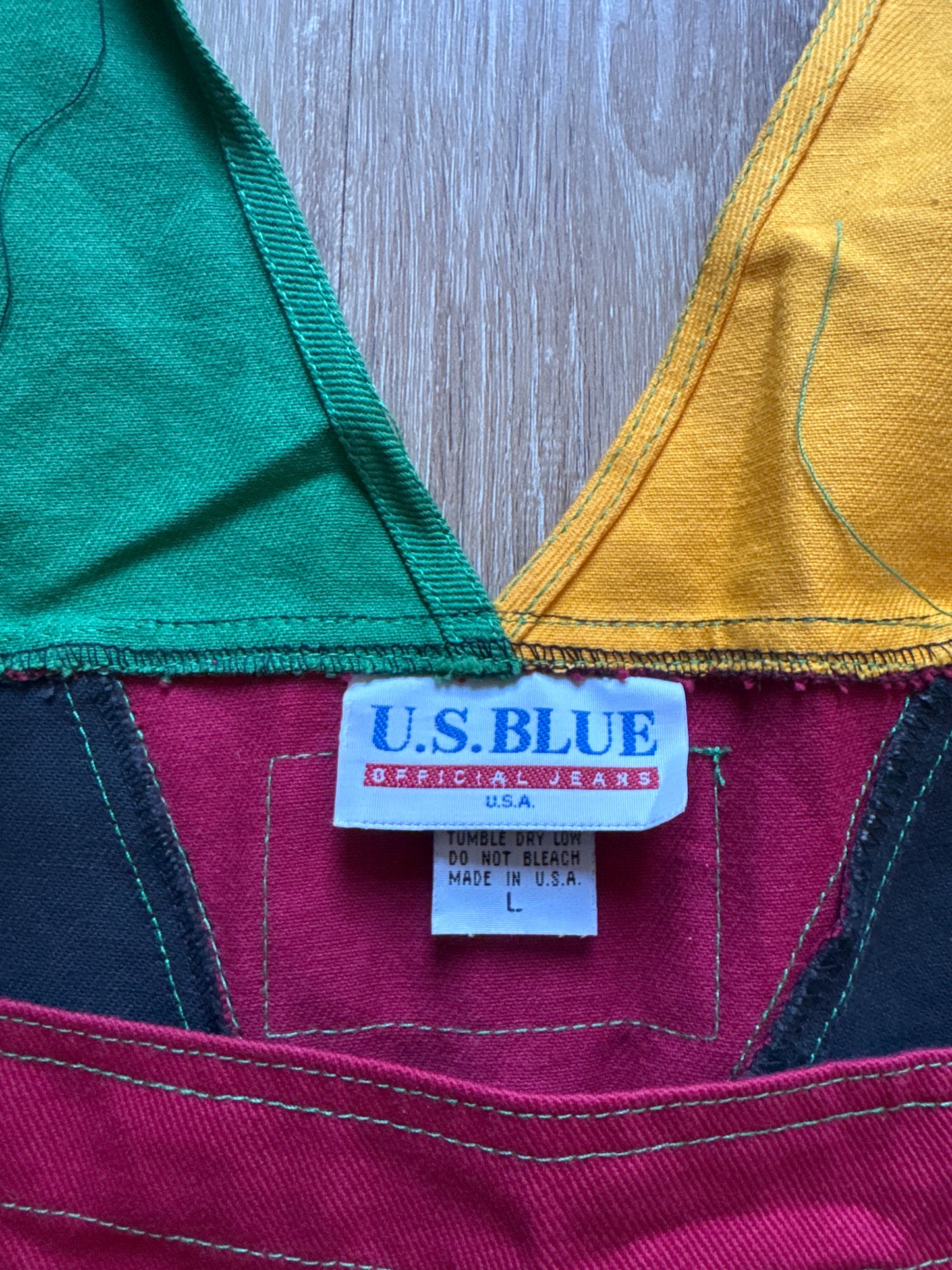 Vintage 90s U.S. Blue Official Jeans Funky Will Smith Fresh Prince Of Bel-Air Overall Pants