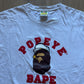 A Bathing Ape Bape Popeye Ape Head College Tee