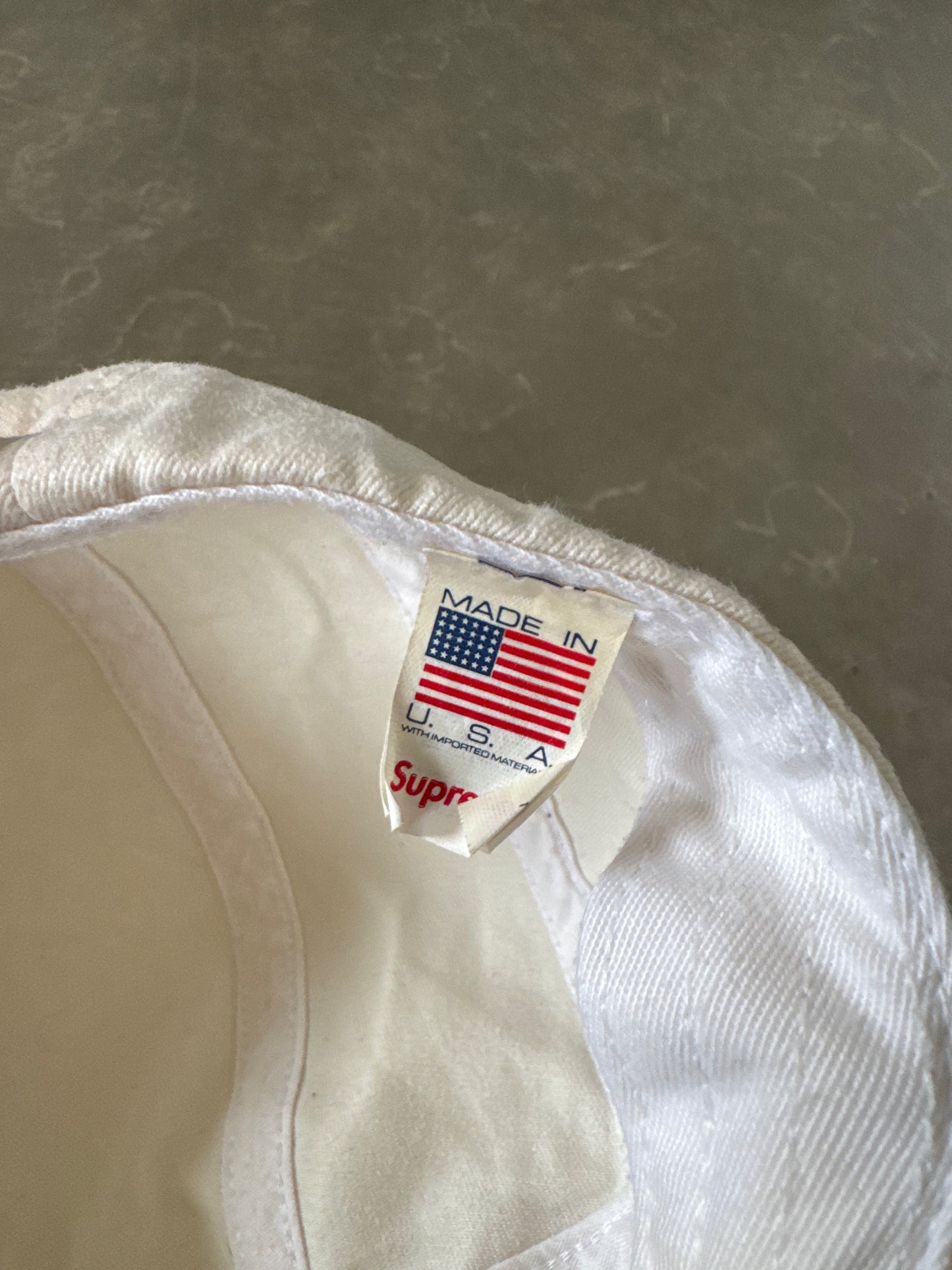 Supreme Washed Chino Twill Natural Camp Cap
