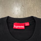 Supreme Cutout Logo Black Crewneck (SS20)
