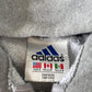 Vintage 90s Adidas Boxy Grey Hooded Zip Up