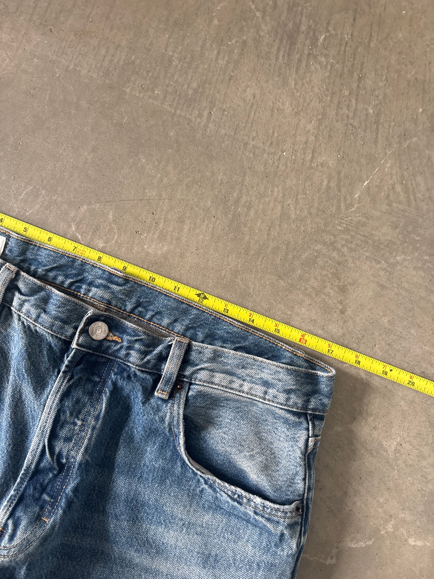 Zara Patchwork Relaxed Fit Denim Jeans