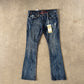 Vintage Y2K Women’s LRG Luxirie Ghost Rider Boot Cut Denim Jeans