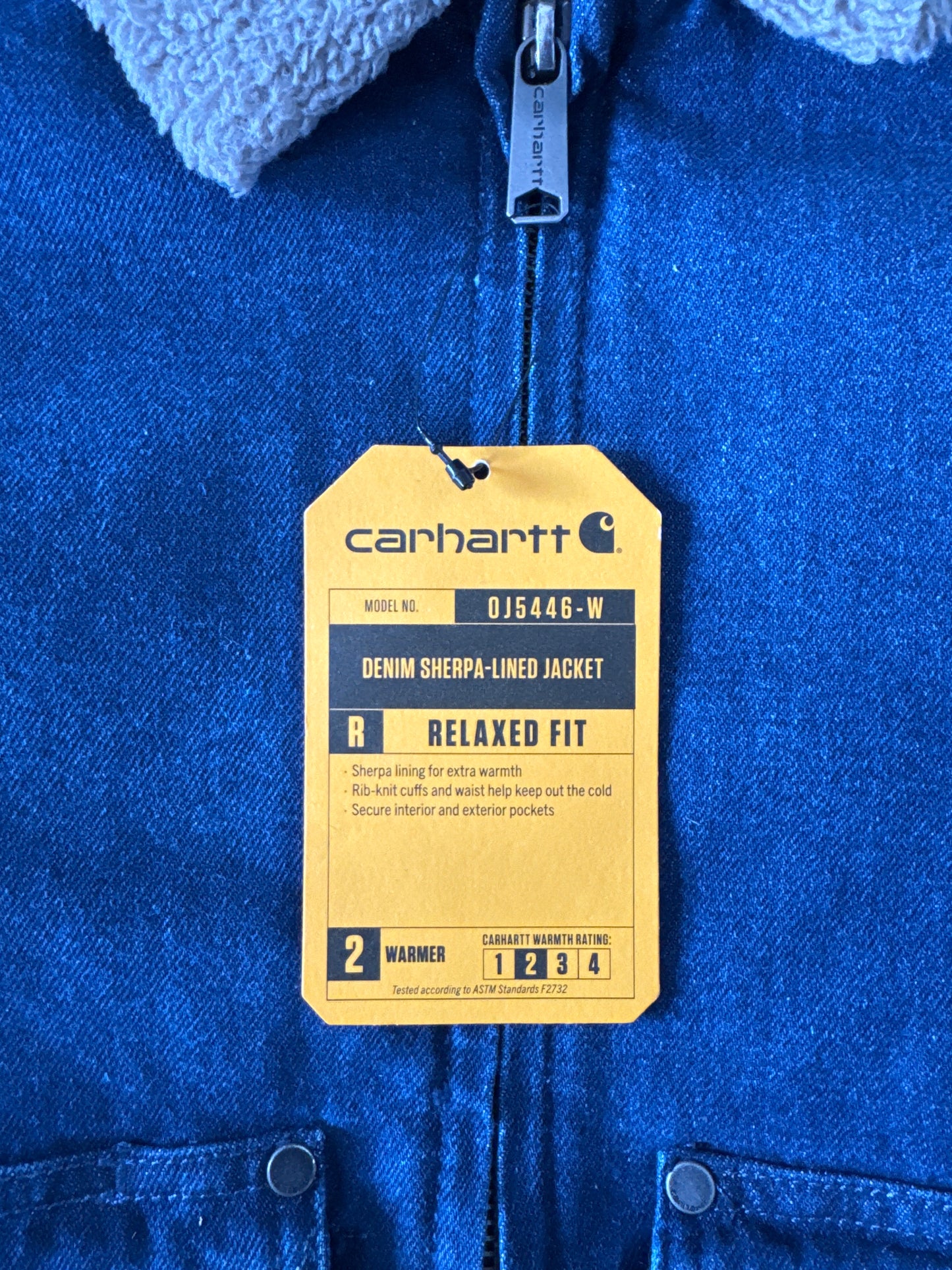 Carhartt Women’s Relaxed Fit Sherpa Lined Denim Jacket