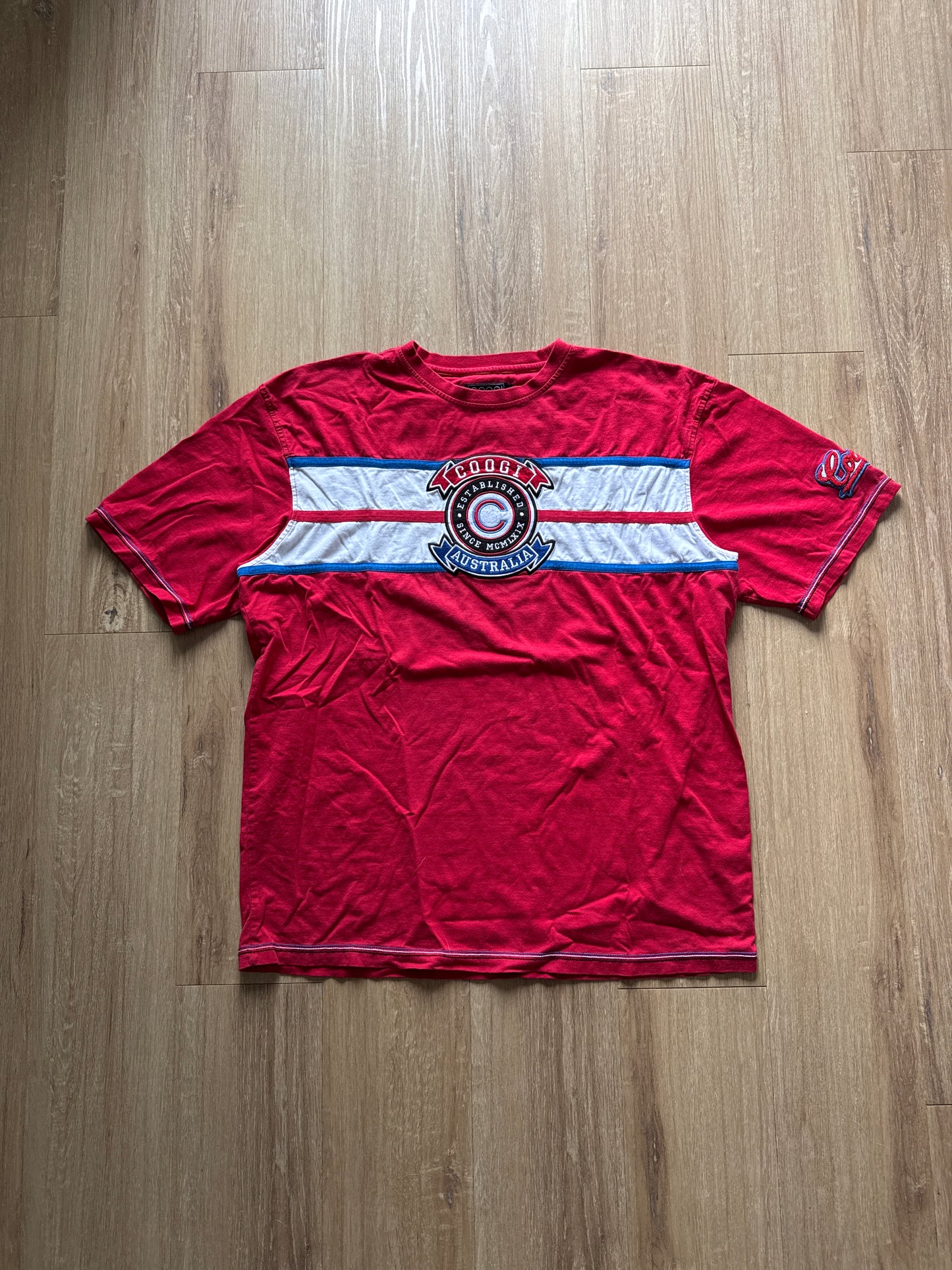Y2K Coogi Australia Embroidered Logo Tee