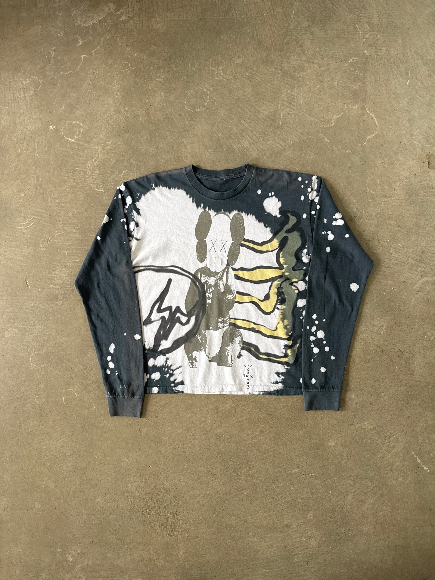 Travis Scott Cactus Jack Kaws For Fragment Boxy Long Sleeve Tee
