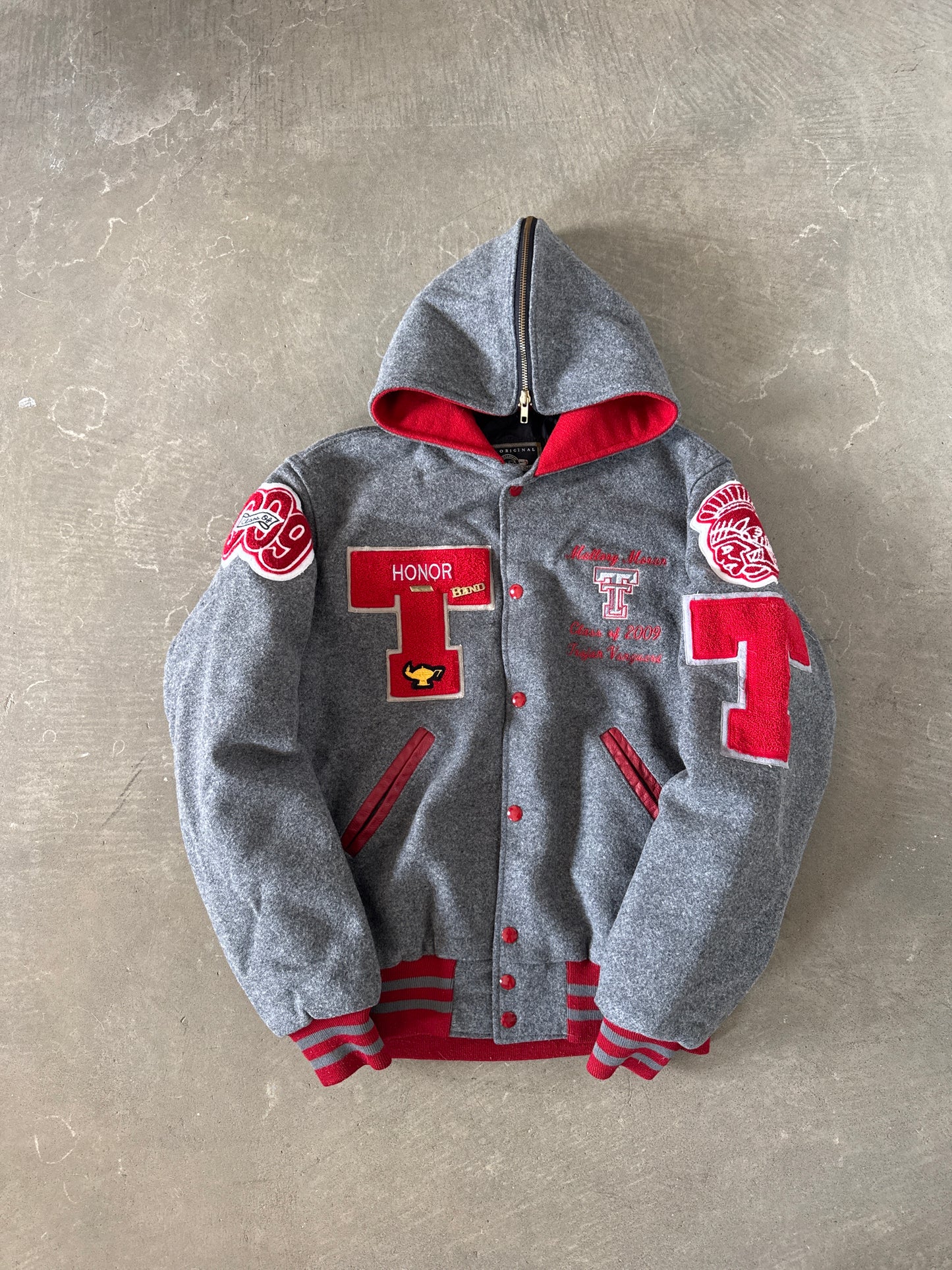 Y2K 2009 Trojans Vanguard Honors Band Varsity Letterman Jacket
