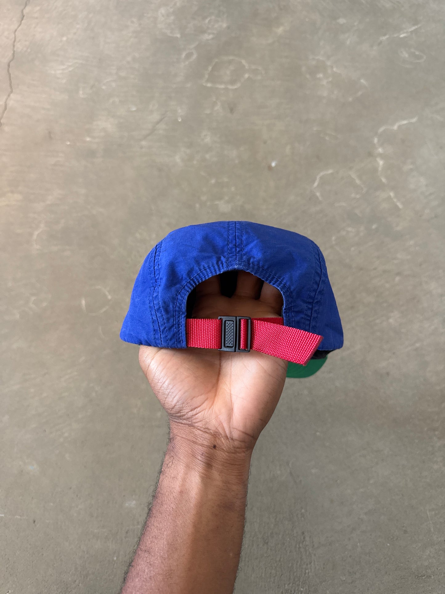 Supreme Tri-Color Rubber Logo Camp Cap
