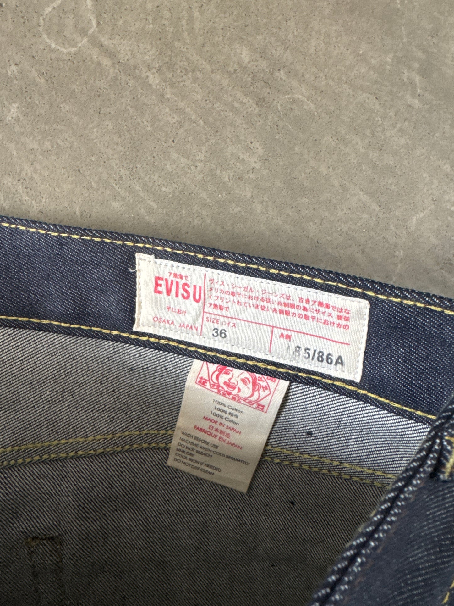 Evisu Multi Pocket Japanese Art Selvedge Denim Jeans