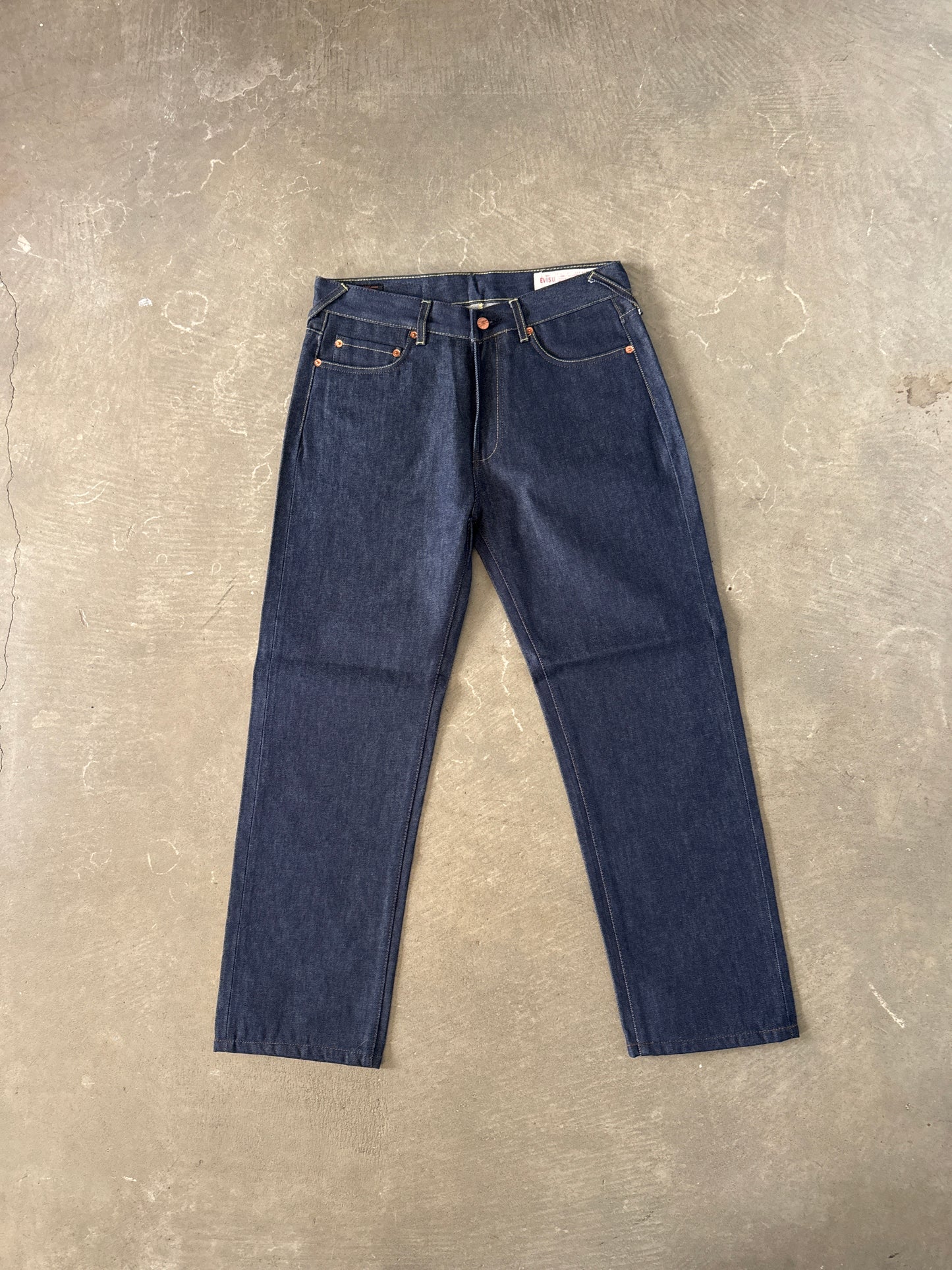 Evisu Embroidered Japanese Art Selvedge Denim Jeans