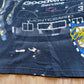 Vintage 90s Nascar Dale Earnhardt Black Knight All Over Print Tee