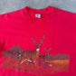 Vintage 90s Wildlife Deer Family Tee