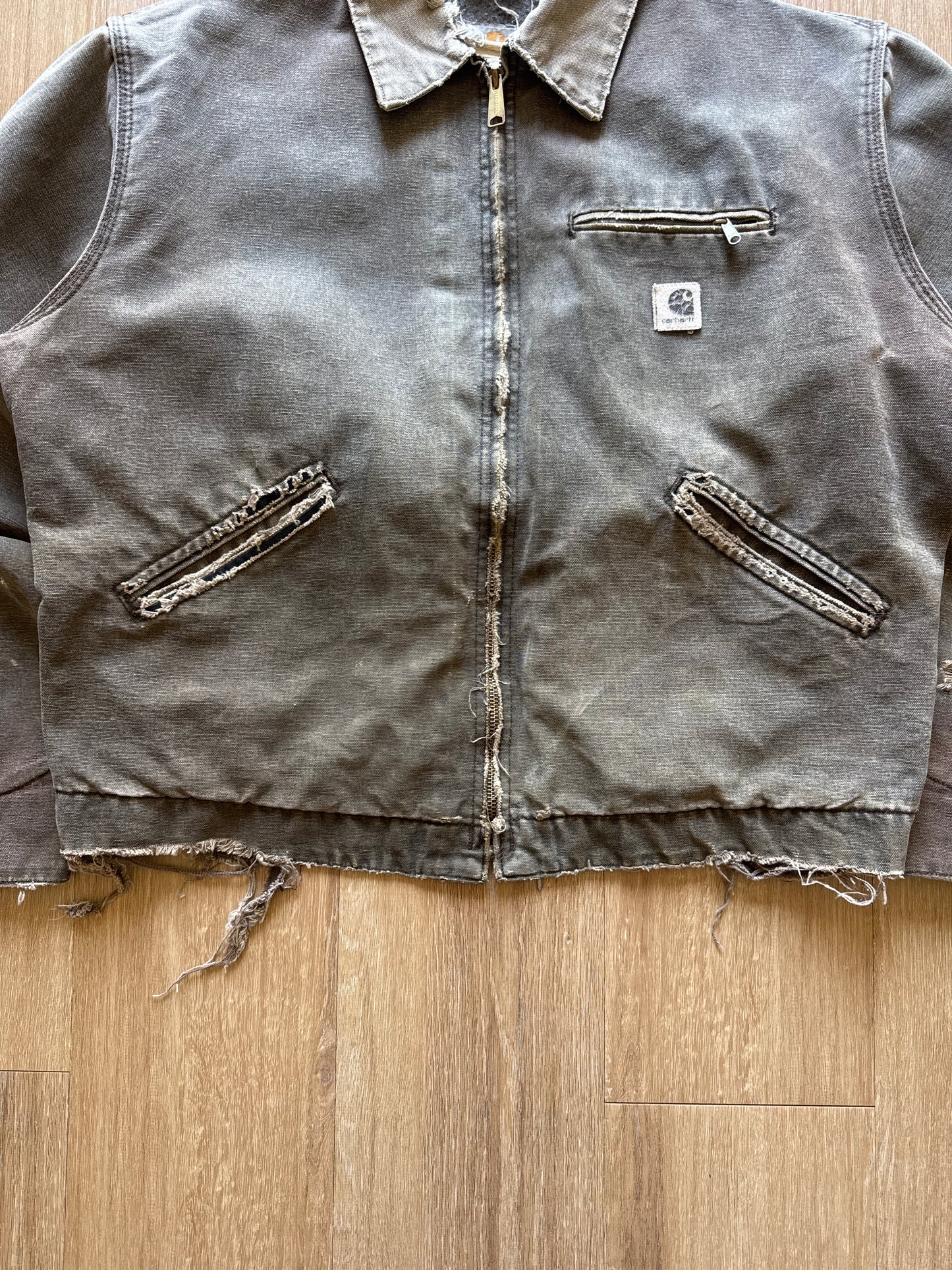 Vintage Carhartt Distressed Thrashed Detroit Jacket