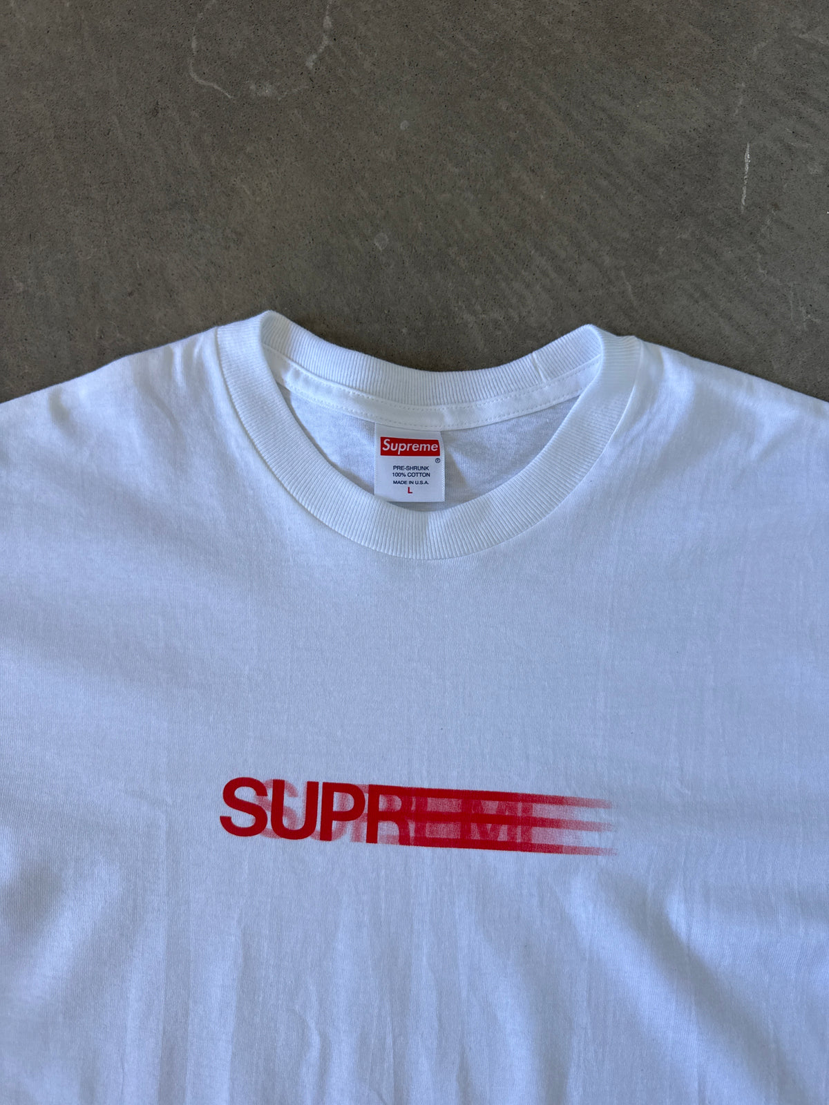 Supreme Motion Logo White Tee (SS20)