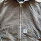 Vintage Youth Carhartt Brown Distressed Faded Work Jacket