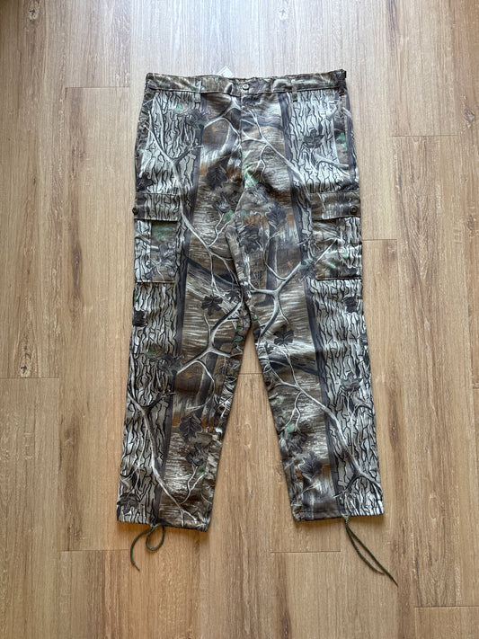 Vintage Unique Camouflage Dixie Outdoors Forest Camo Cargo Pants