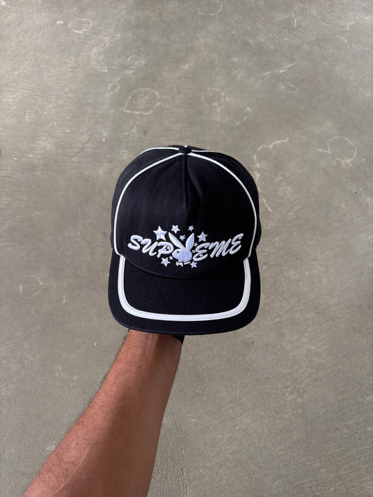 Supreme Playboy 5-Panel Black Snapback Hat (SS21)