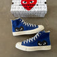 Converse Comme Des Garçons PLAY All Star 70 Hi Blue Quartz