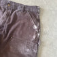 Vintage Carhartt Distressed Faded Brown Double Knee Cut Off Shorts