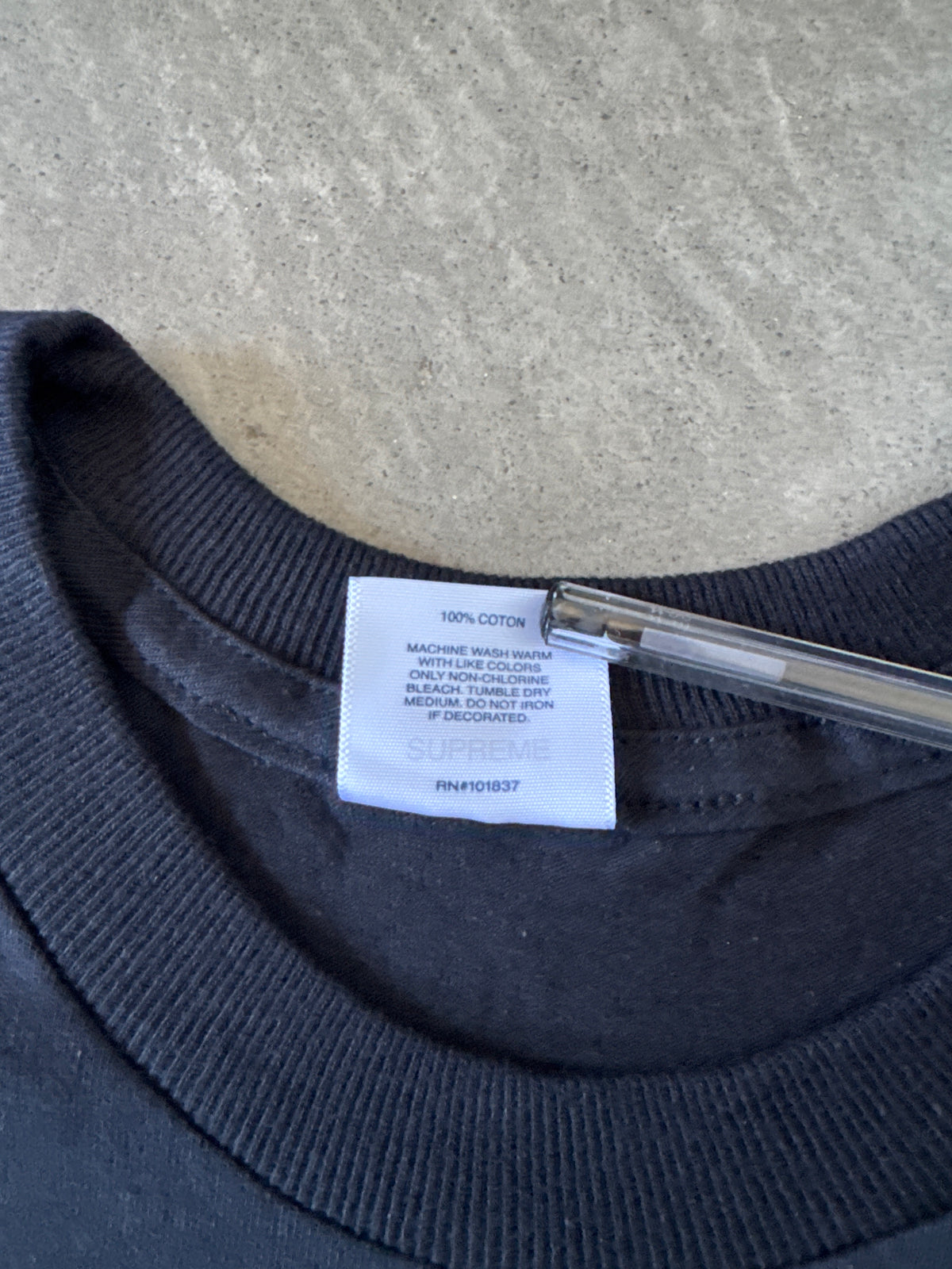 Supreme Yohji Yamamoto Game Over Black Tee