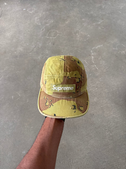 Supreme Overdyed Camo Camp Cap Green 2021