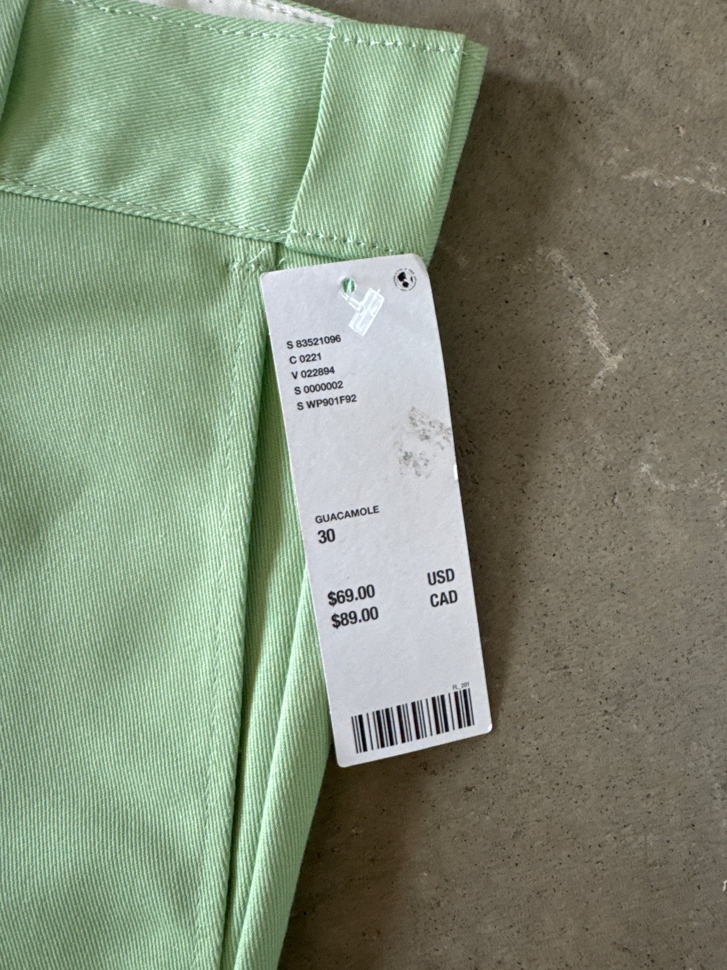 Dickies 874 Original Fit Guacamole Mint Green Chino Pants