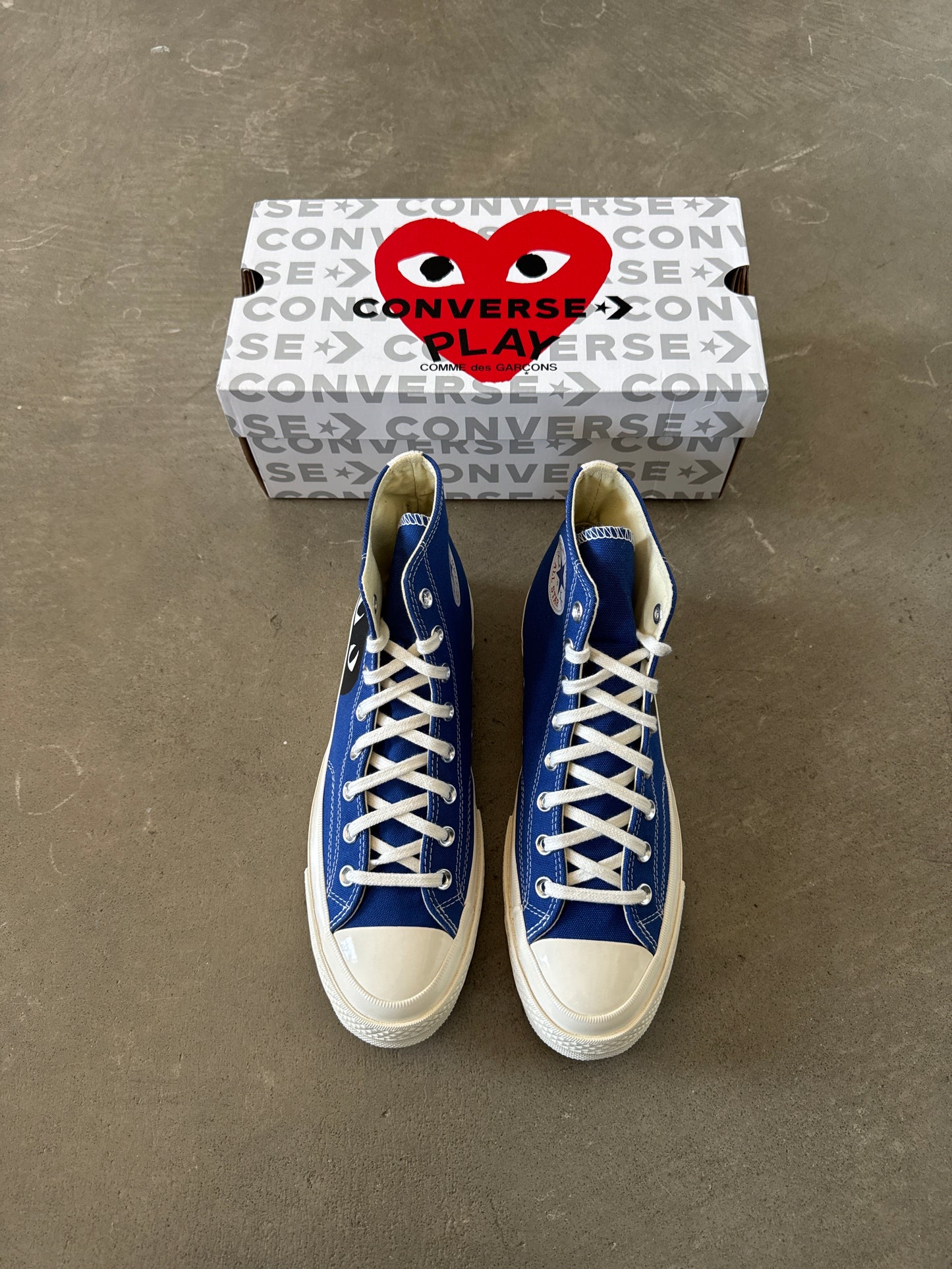 Converse Comme Des Garçons PLAY All Star 70 Hi Blue Quartz