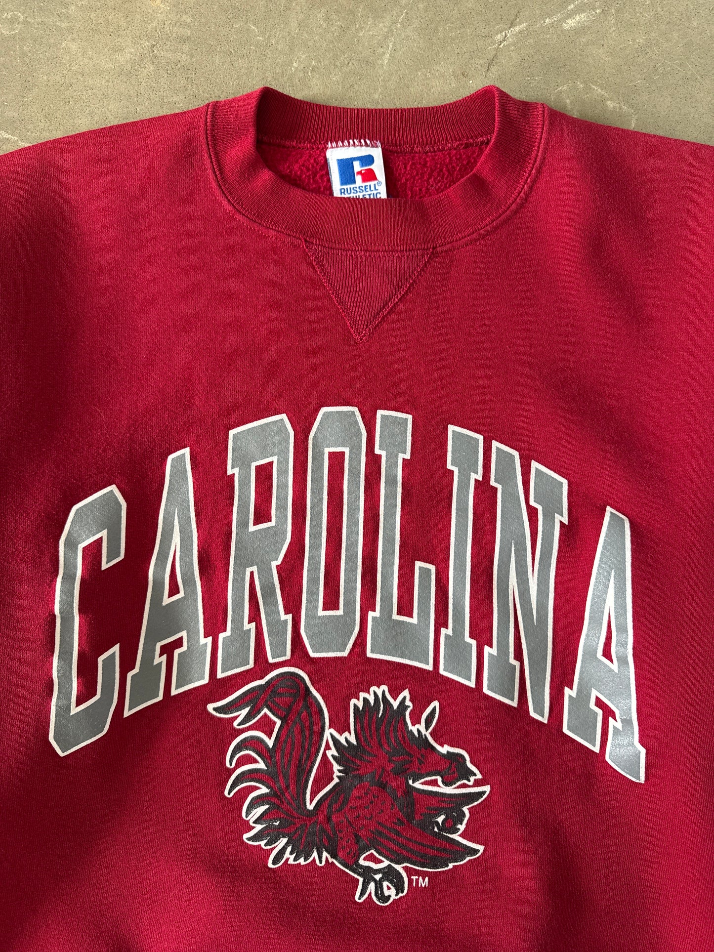 Vintage 90s Russell Athletic University Of South Carolina Gamecocks Sweatshirt