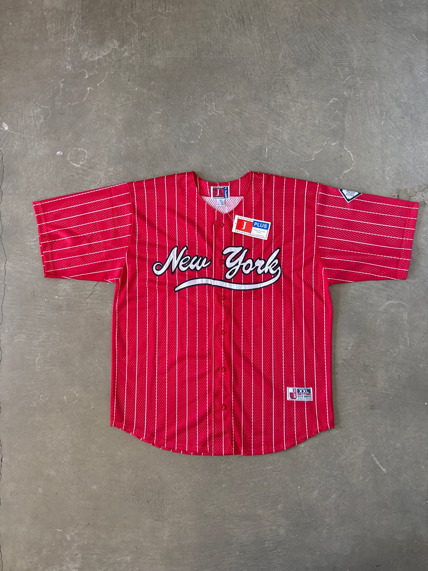 Vintage Team J Plus City Boys New York Yankees Pin Stripe Baseball Jersey
