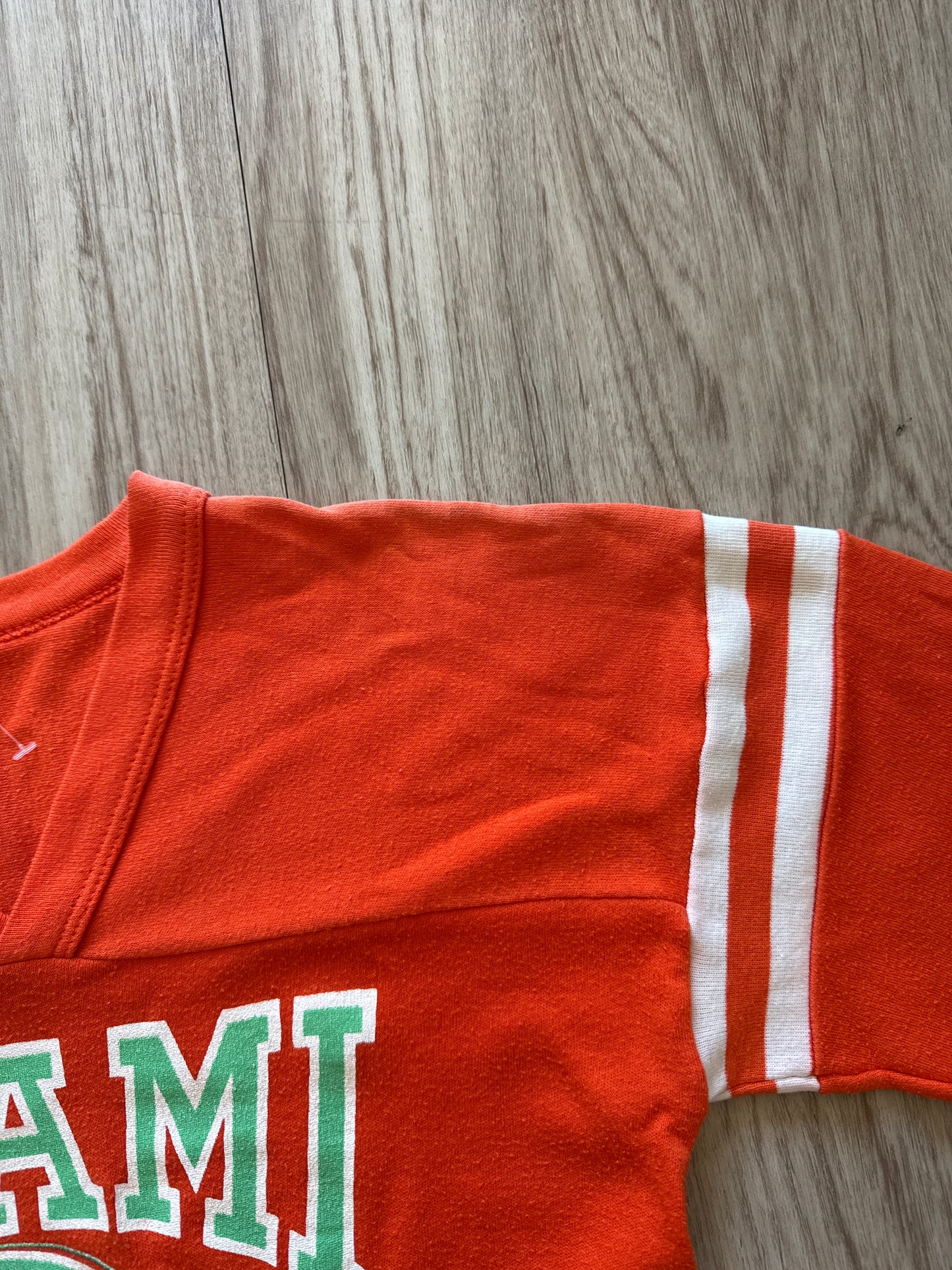 Vintage 80s Miami Dolphins Football Raglan Tee