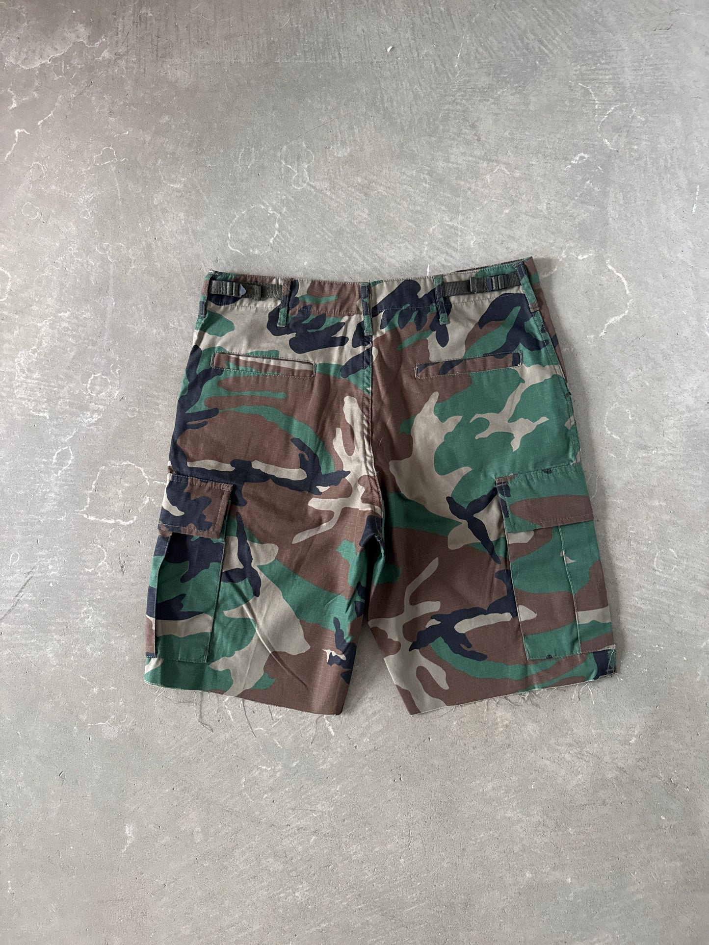 Urban Renewal Military Camo Cargo Shorts