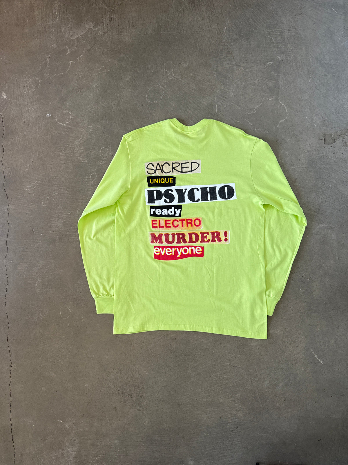 Supreme Sacred Unique L/S Neon Green Tee